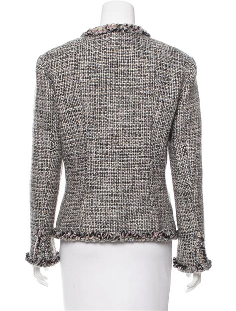 tweed jacke chanel stoff